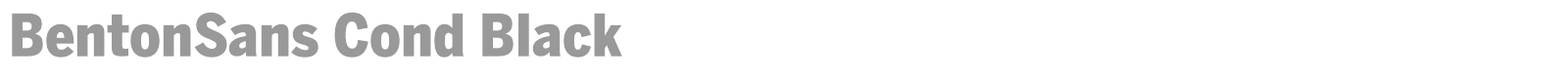 BentonSans Cond Black font preview